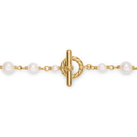 Pearl Classics Toggle Chain Necklace 18K Yellow Gold, 4.5mm