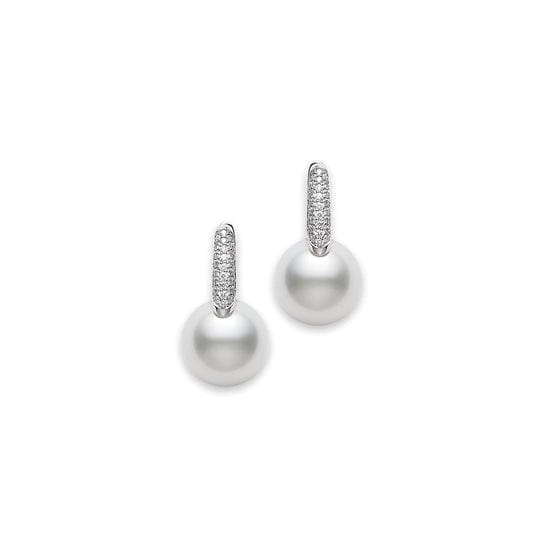 18K White Gold Classic Elegance Pearl Earrings