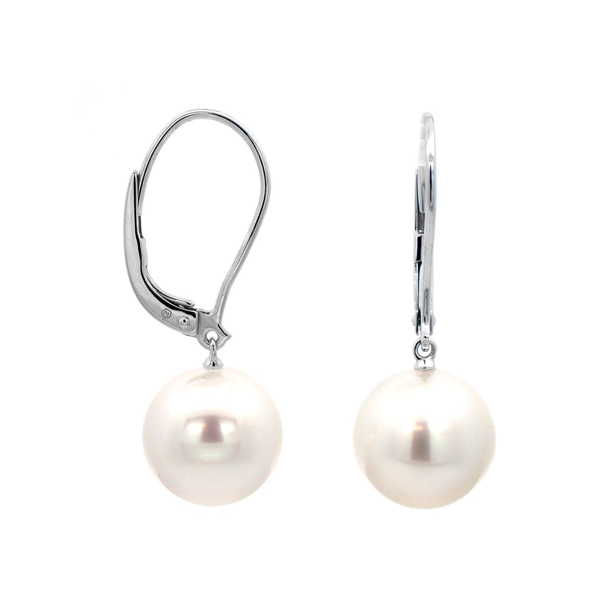 Mikimoto 18K White Gold South Sea Cultured Pearl Classic Drop Earrings