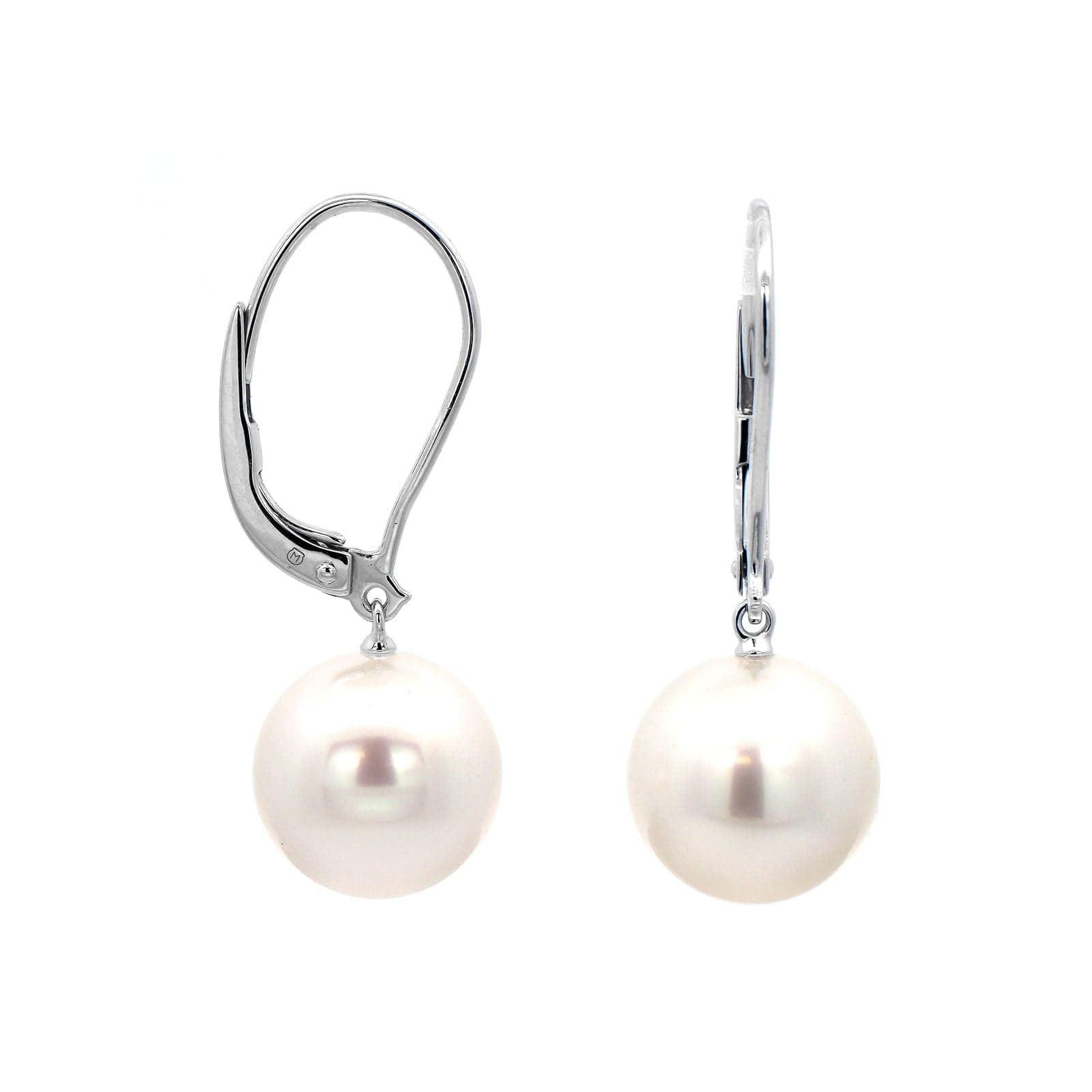 Mikimoto 18K White Gold South Sea Cultured Pearl Classic Drop Earrings