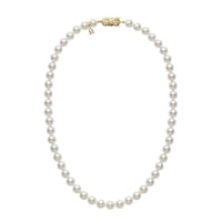 Mikimoto 18K Yellow Gold Akoya Pearl 16" Necklace