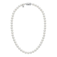 Mikimoto 18K White Gold 6x6.5 Pearl Necklace