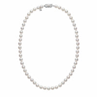 Mikimoto 18K White Gold Akoya Pearl 16" Necklace