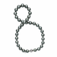 Mikimoto 18K White Gold and Black South Sea Pearl 16" Necklace