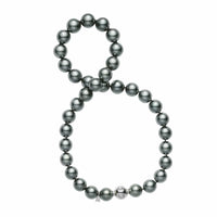 Mikimoto 18K White Gold and Black South Sea Pearl 16" Necklace