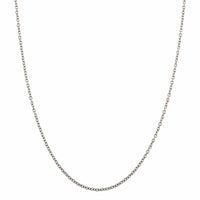 Platinum 16" Cable Link Chain Necklace
