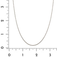 Platinum 16" Cable Link Chain Necklace