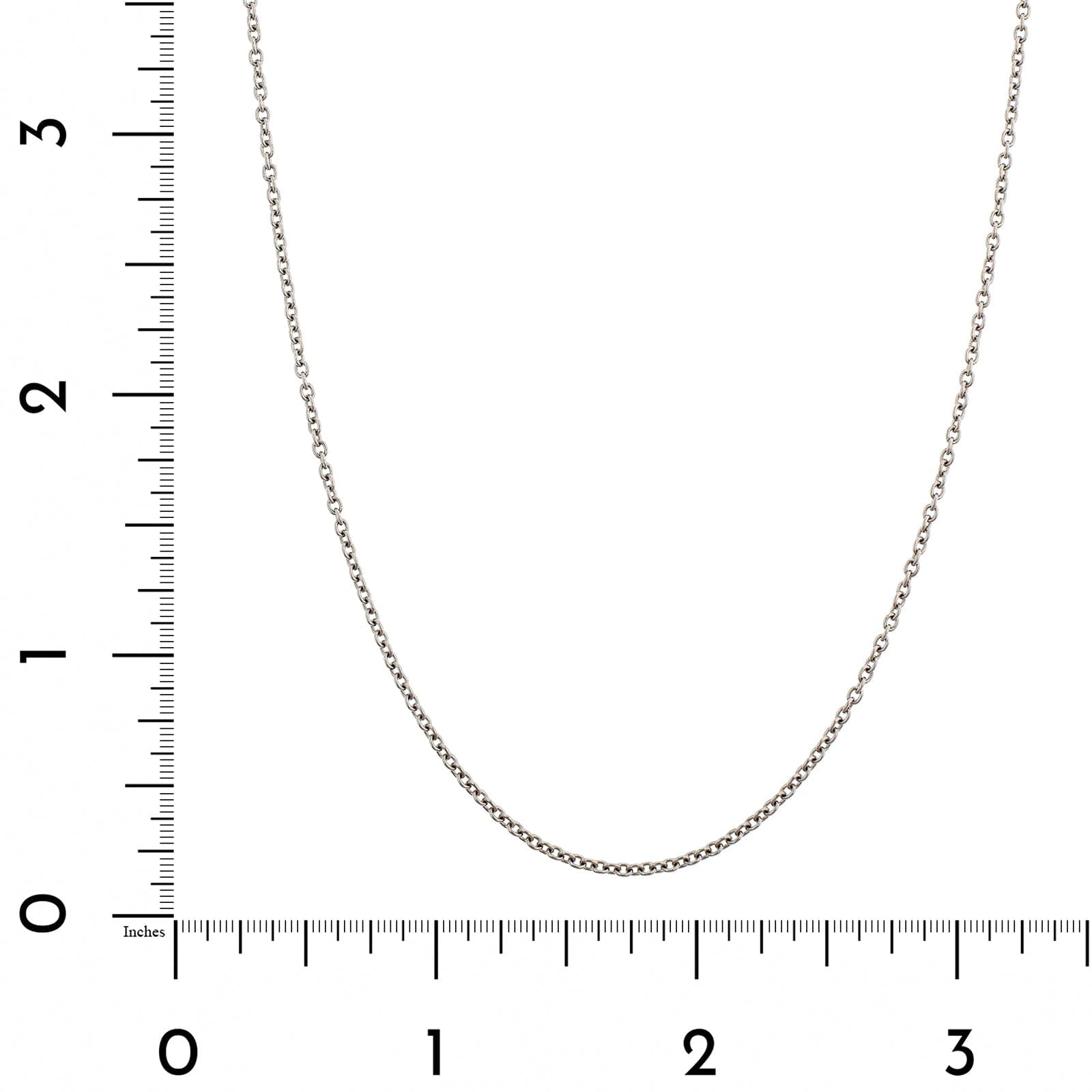 Platinum 16" Cable Link Chain