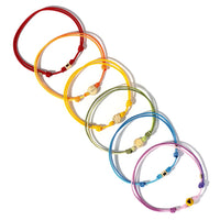 Luis Morais 14K Yellow Gold Ingot and Blue Ombre Cord Bracelet