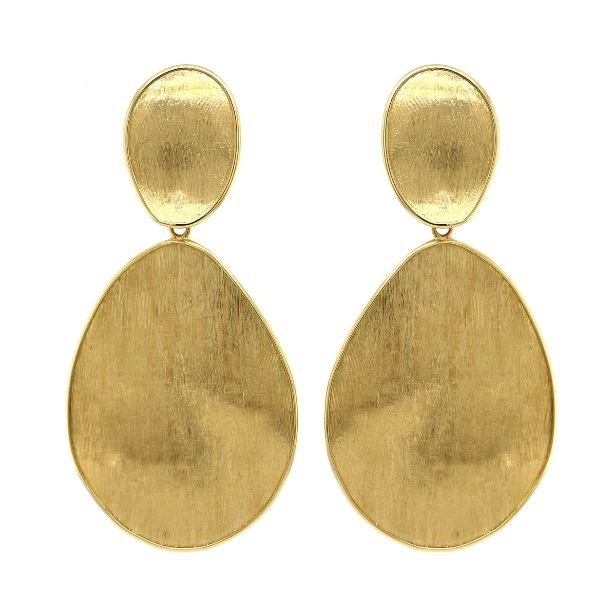 Marco Bicego Pezzi Unici 18K Yellow Gold Aquamarine and Diamond Drop Earrings