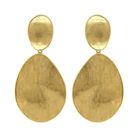 Marco Bicego Pezzi Unici 18K Yellow Gold Aquamarine and Diamond Drop Earrings