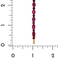 Bayco 18K Rose Gold Oval and Round Ruby Bracelet