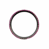 18K White Gold Shared Prong Ruby Ring