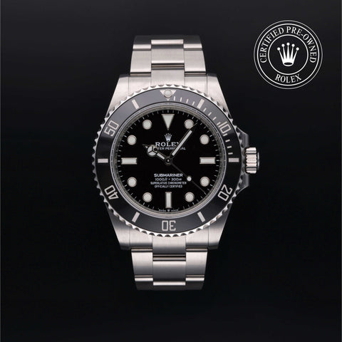 Rolex Certified Pre-Owned Submariner in Oyster, 41 mm, Stainless Steel 124060 watch available at Long's Jewelers.