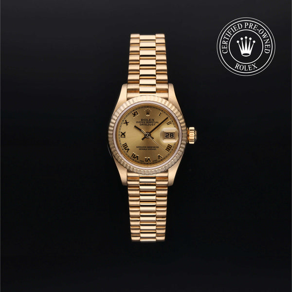 Rolex Certified Pre-Owned Lady-Datejust 79178 watch available at Long's Jewelers.