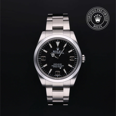 Rolex Certified Pre-Owned Explorer in Oyster, 39 mm, Stainless Steel 214270