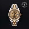 Rolex Certified Pre-Owned Datejust in Oyster, 41 mm, Stainless Steel and yellow gold 126333 watch available at Long's Jewelers.