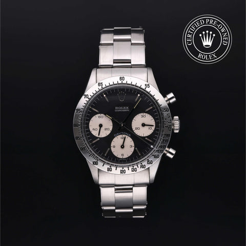 Rolex Certified Pre-Owned Cosmograph Daytona in Oyster, 37 mm, Stainless Steel 6262/0 watch available at Long's Jewelers.