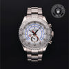 Rolex Certified Pre-Owned Yacht-Master II in Oyster, 44 mm, 18k white gold and platinum 116689 watch available at Long's Jewelers.