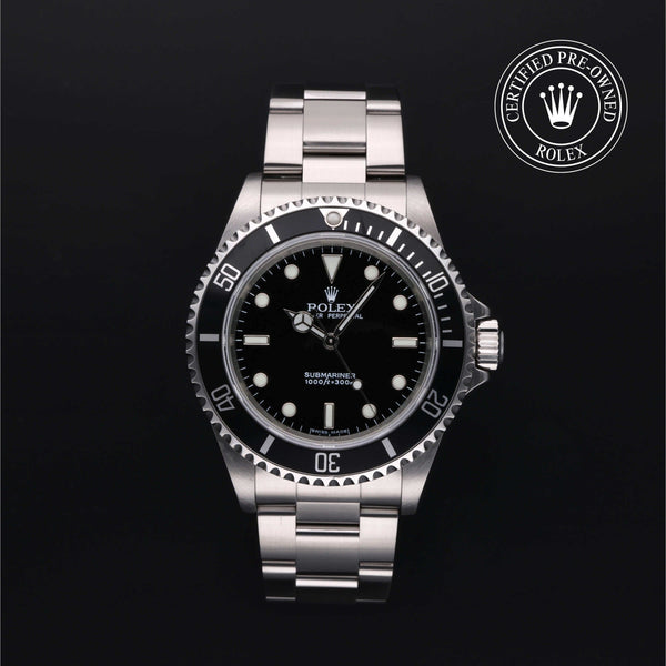 Rolex Certified Pre-Owned Submariner in Oyster, 40 mm, Stainless Steel 14060M watch available at Long's Jewelers.