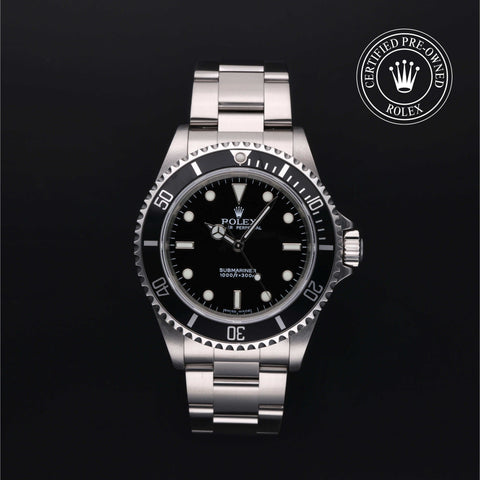 Rolex Certified Pre-Owned Submariner in Oyster, 40 mm, Stainless Steel 14060M watch available at Long's Jewelers.