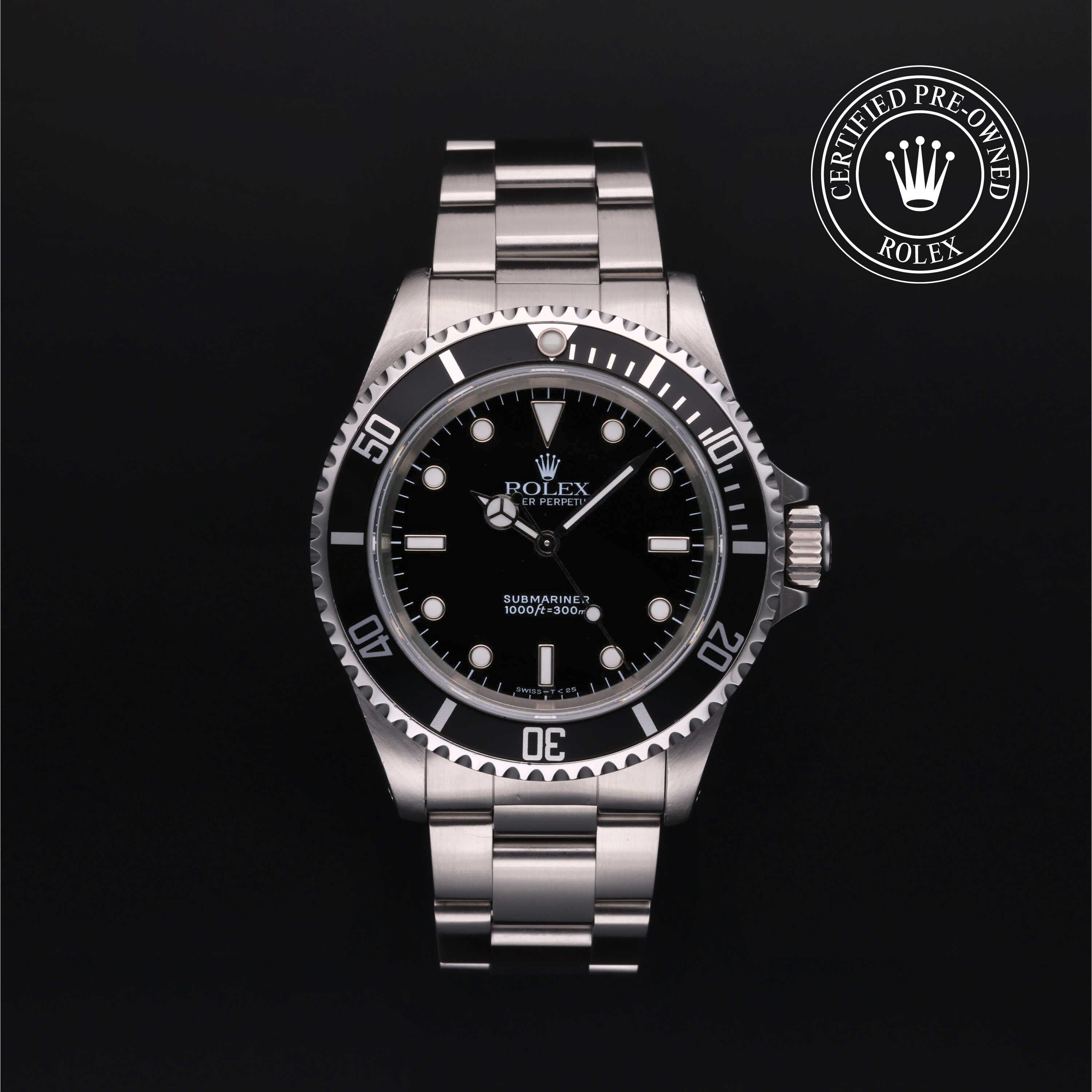 Rolex Certified Pre-Owned Submariner in Oyster, 40 mm, Stainless Steel 14060 watch available at Long's Jewelers.
