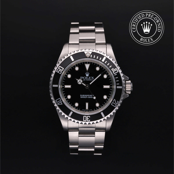 Rolex Certified Pre-Owned Submariner in Oyster, 40 mm, Stainless Steel 14060 watch available at Long's Jewelers.
