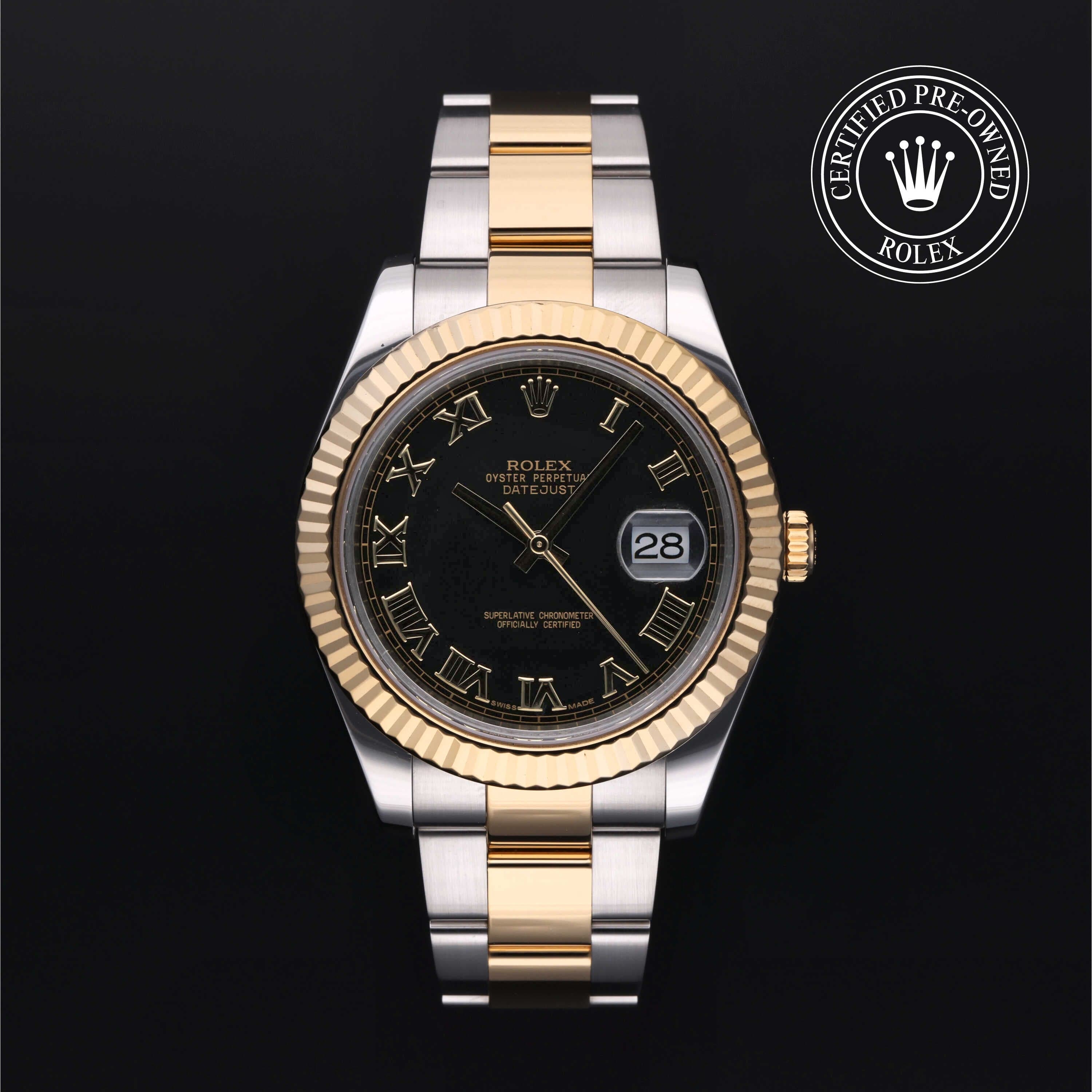 Rolex Certified Pre-Owned Datejust II in Oyster, 41 mm, Stainless steel and yellow gold 116333 watch available at Long's Jewelers.