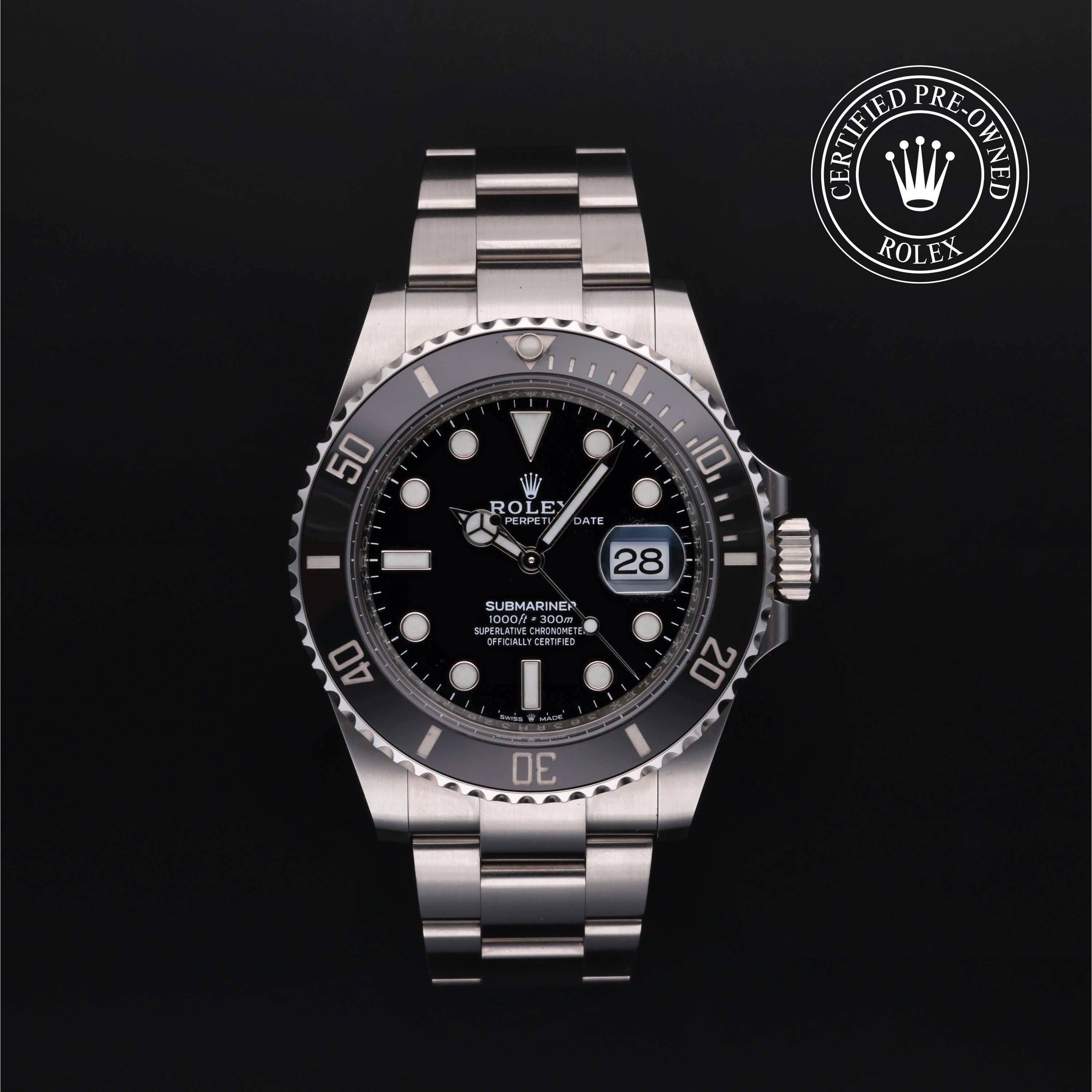 Rolex Certified Pre-Owned Submariner in Oyster, 41 mm, Stainless Steel 126610LN watch available at Long's Jewelers.