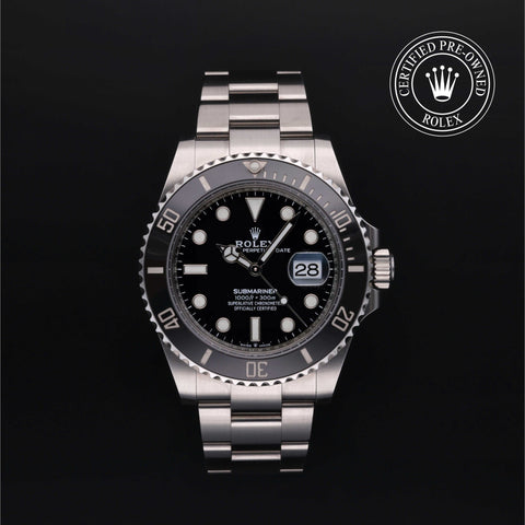 Rolex Certified Pre-Owned Submariner in Oyster, 41 mm, Stainless Steel 126610LN watch available at Long's Jewelers.