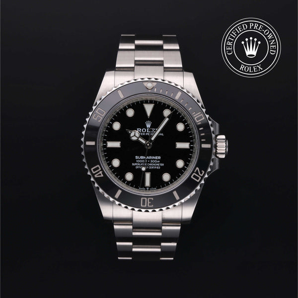 Rolex Certified Pre-Owned Submariner in Oyster, 41 mm, Stainless Steel 124060 watch available at Long's Jewelers.