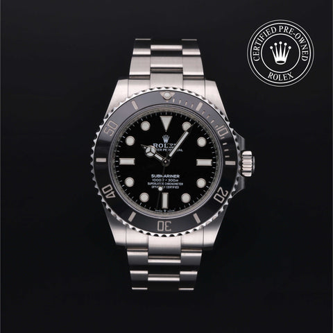 Rolex Certified Pre-Owned Submariner in Oyster, 41 mm, Stainless Steel 124060 watch available at Long's Jewelers.