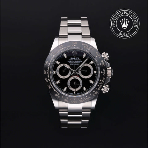 Rolex Certified Pre-Owned Cosmograph Daytona in Oyster, 40 mm, Stainless Steel 116500LN watch available at Long's Jewelers.