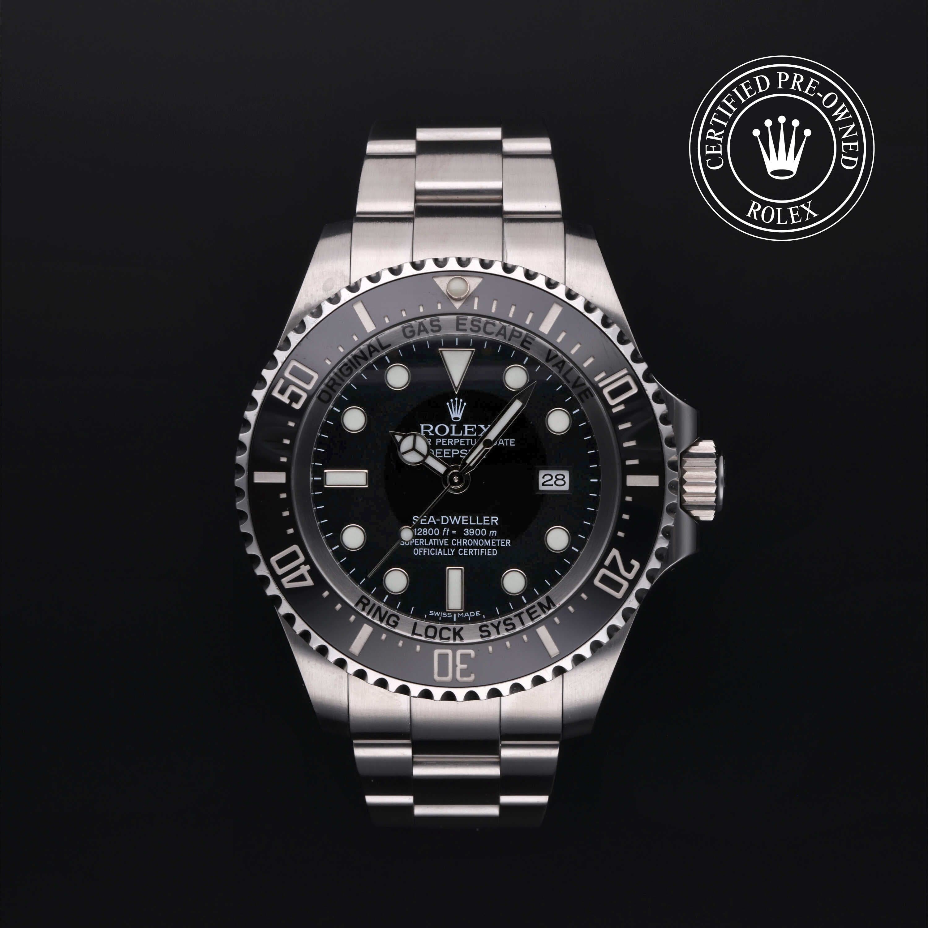 Rolex Certified Pre-Owned Sea-Dweller Oyster, 44 mm, Stainless Steel 116660 watch available at Long's Jewelers.