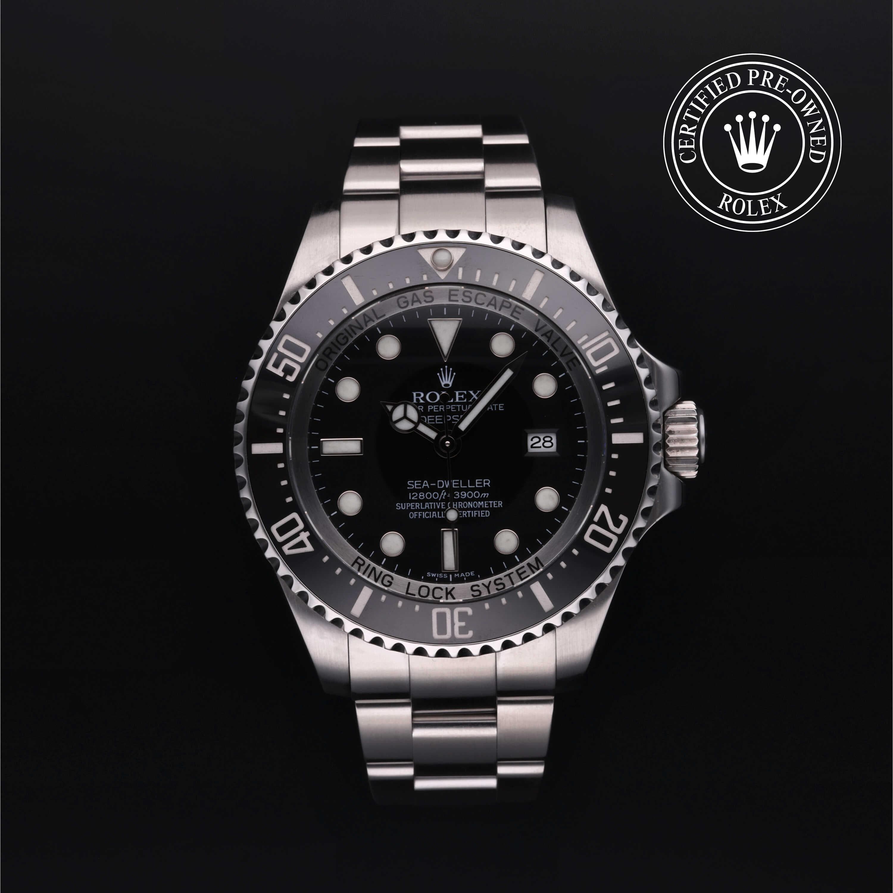 Rolex Certified Pre-Owned Sea-Dweller Oyster, 44 mm, Stainless Steel 116660 watch available at Long's Jewelers.