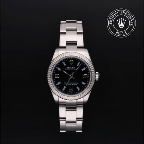Rolex Certified Pre-Owned Oyster Perpetual in Oyster, 31 mm, Stainless Steel and white gold 177234