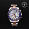 Rolex Certified Pre-Owned Yacht-Master in Oyster, 44 mm, Stainless steel and rose gold 116681 watch available at Long's Jewelers.