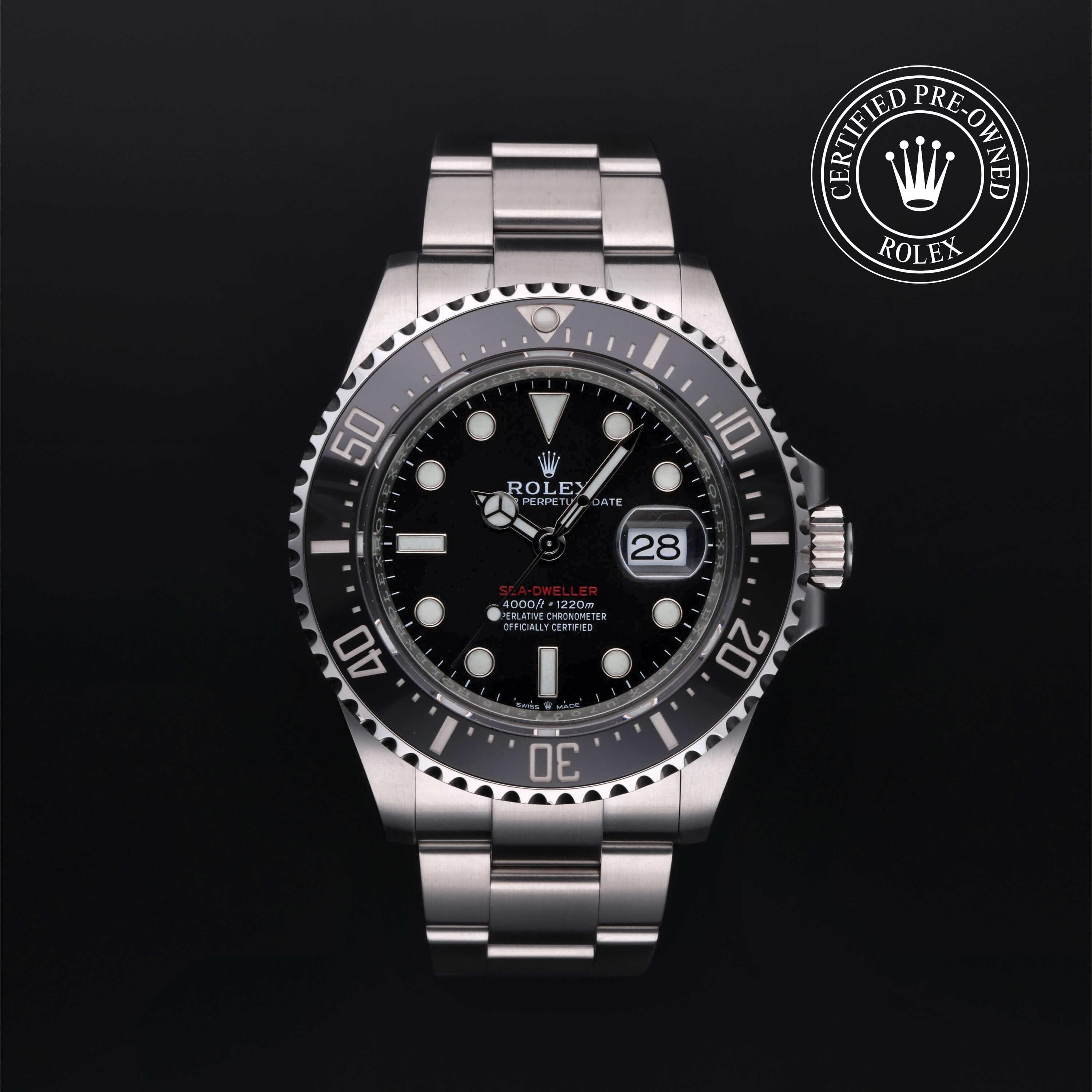 Rolex Certified Pre-Owned Sea-Dweller Oyster, 43 mm, Stainless Steel 126600 watch available at Long's Jewelers.