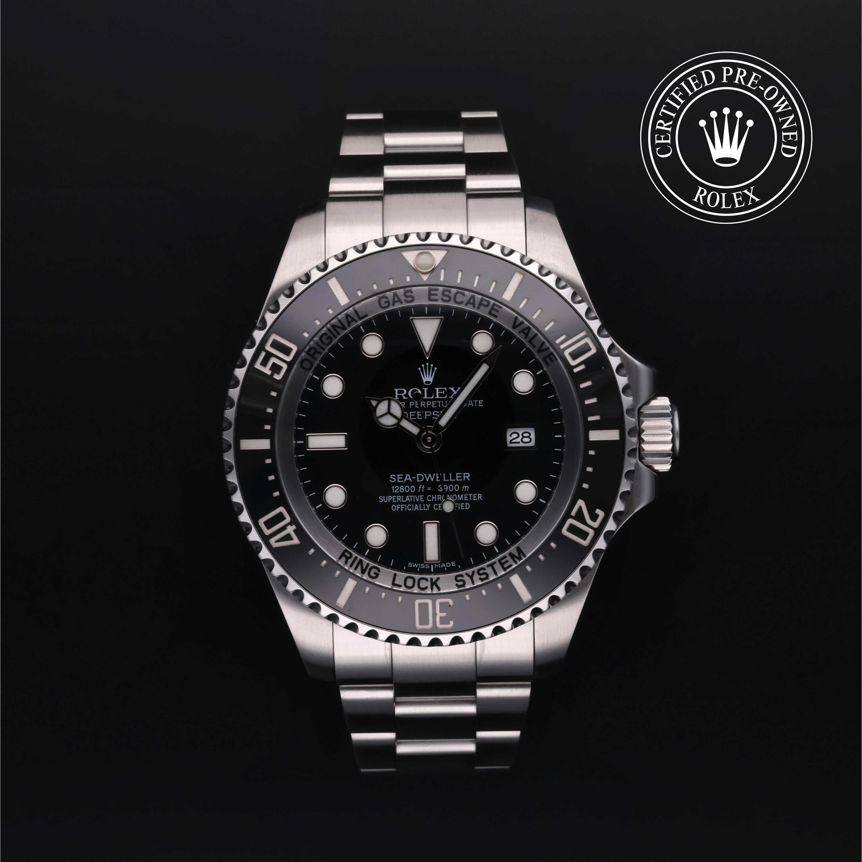 Rolex Certified Pre-Owned Sea-Dweller Oyster, 44 mm, Stainless Steel 116660 watch available at Long's Jewelers.