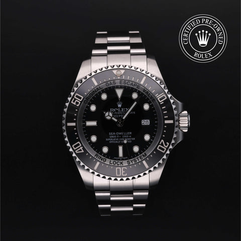 Rolex Certified Pre-Owned Sea-Dweller Oyster, 44 mm, Stainless Steel 116660 watch available at Long's Jewelers.