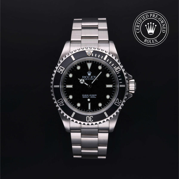 Rolex Certified Pre-Owned Submariner in Oyster, 40 mm, Stainless Steel 14060 watch available at Long's Jewelers.