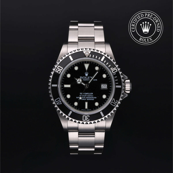 Rolex Certified Pre-Owned Sea-Dweller Oyster, 40 mm, Stainless Steel 16600 watch available at Long's Jewelers.