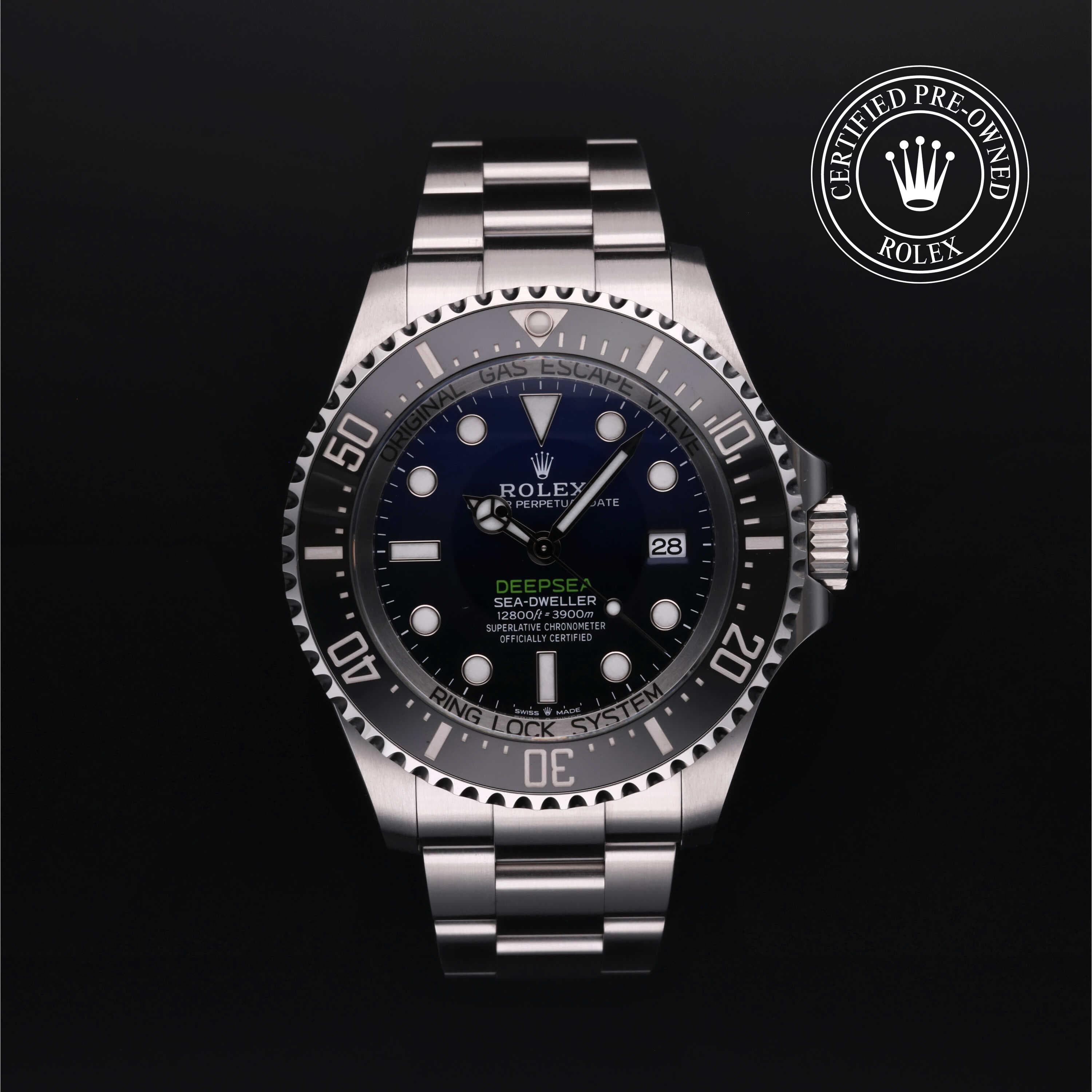 Rolex Certified Pre-Owned Sea-Dweller Oyster, 44 mm, Stainless Steel 136660 watch available at Long's Jewelers.