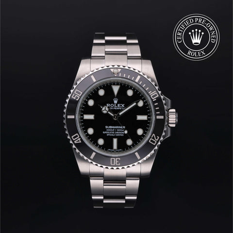 Rolex Certified Pre-Owned Submariner in Oyster, 40 mm, Stainless Steel 114060 watch available at Long's Jewelers.