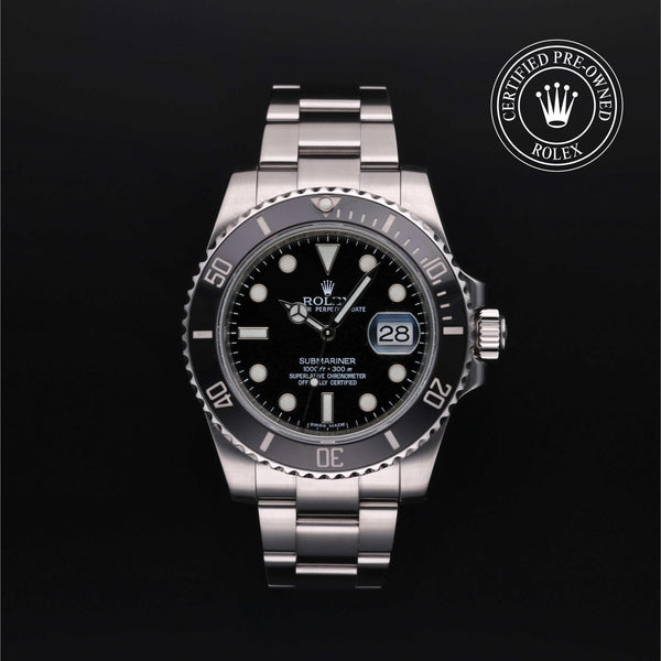 Rolex Certified Pre-Owned Submariner Date in Oyster, 40 mm, Stainless Steel 116610LN watch available at Long's Jewelers.