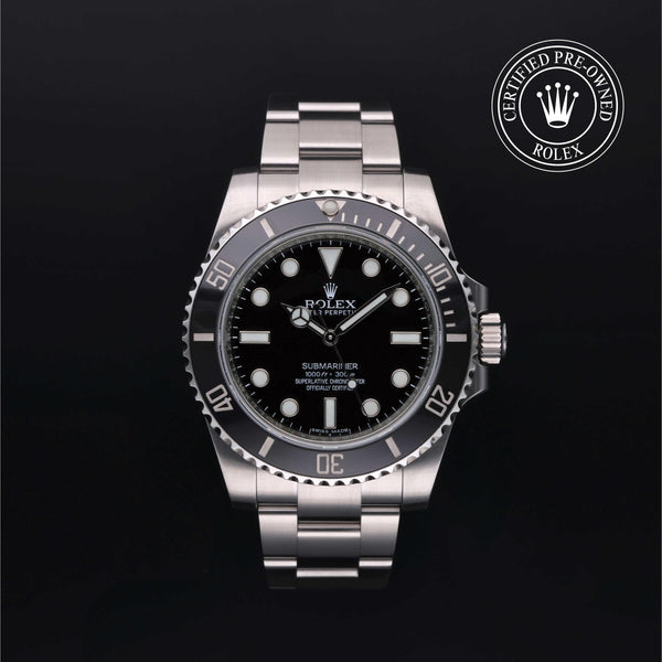 Rolex Certified Pre-Owned Submariner in Oyster, 40 mm, Stainless Steel 114060 watch available at Long's Jewelers.
