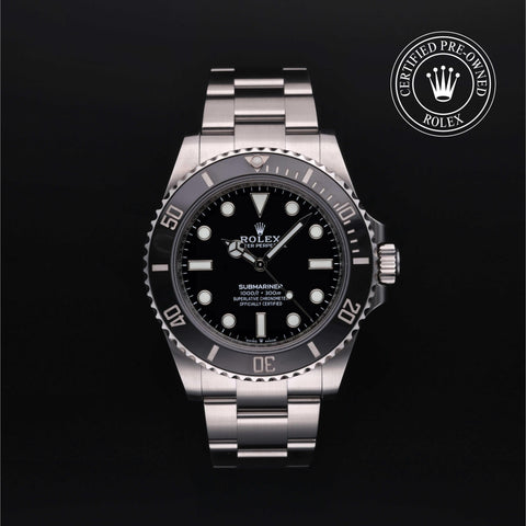 Rolex Certified Pre-Owned Submariner in Oyster, 41 mm, Stainless Steel 124060 watch available at Long's Jewelers.