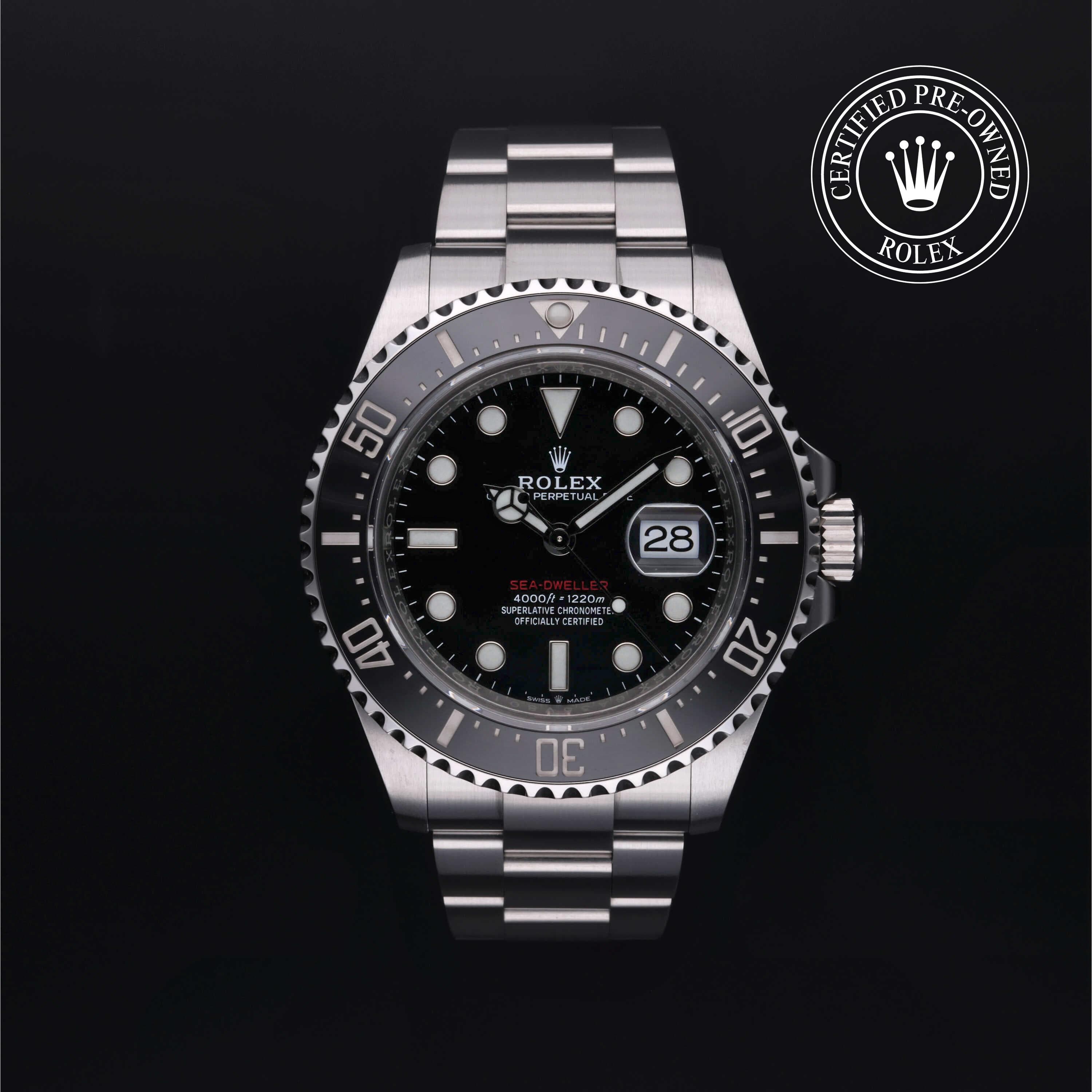 Rolex Certified Pre-Owned Sea-Dweller Oyster, 43 mm, Stainless Steel 126600 watch available at Long's Jewelers.