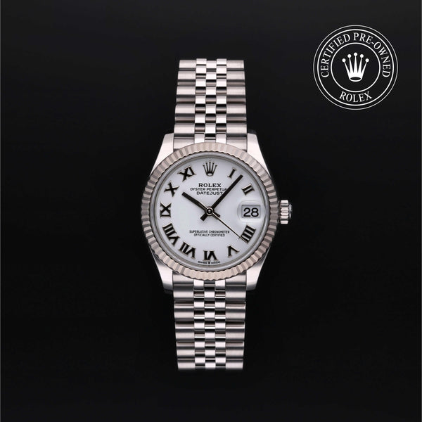 Rolex Certified Pre-Owned Datejust in Jubilee, 31 mm, Stainless Steel and white gold 278274 watch available at Long's Jewelers.