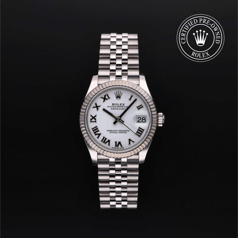 Rolex Certified Pre-Owned Datejust in Jubilee, 31 mm, Stainless Steel and white gold 278274 watch available at Long's Jewelers.